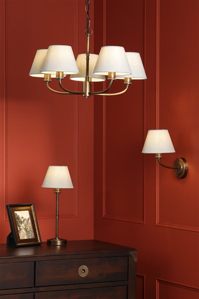 (image for) Laura Ashley Denston Table Lamp Antique Bronze With Shade